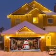 thumbnail image 6 of Hxlamzoo 2025 Christmas Garage Door Cover, 7×8 FT, Large Weather-Resistant Holiday Banner with Adhesive Strips & Grommets for Outdoor Home Front Door Xmas Décor, 6 of 7