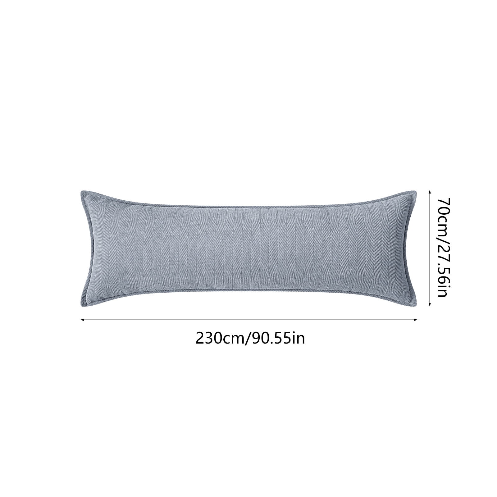 Long Rectangular Pillow | Backrest Cushion for Sofa & Bed | Body Pillow for Sleeping & Lounging | Support Cushion with Removable Cover | Living Room & Bedroom Decor | 1 Piece
