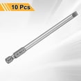 thumbnail image 3 of Uxcell 10pcs SL6 Slotted Screwdriver Bits 6mm Slotted Tip 1/4" Hex Shank 100mm (4") Long Magnetic Flat Head S2 Steel Screw Driver Drill Bits Industrial Power Screwdriver Bit, 3 of 7