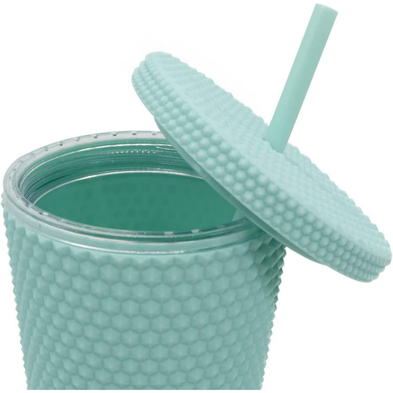 Kids' 12oz Leak Proof Stainless Steel Portable Straw Tumbler Mint Green -  Pillowfort™