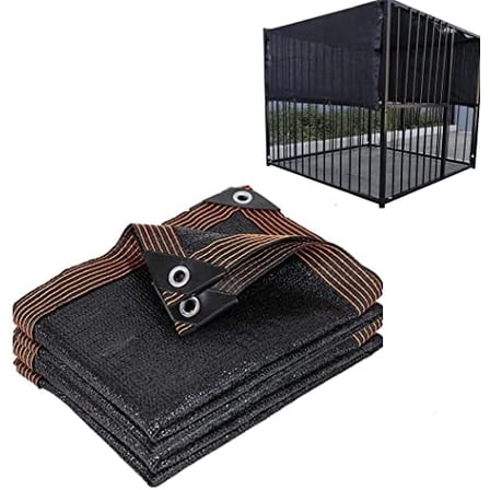 YLBFJXK Dog Kennel Shade Cover 90% Sunblock Shade Tarp Panel with，6ft x 10ft$$Garden & Patio