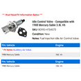 thumbnail image 2 of Idle Control Valve - Compatible with 1988 Mercury Sable 3.8L V6, 2 of 2