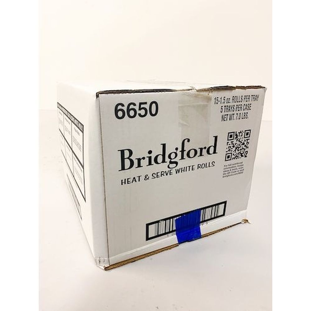 Bridgford Foods Heat and Serve White Roll, 1.5 Ounce - 75 per case.