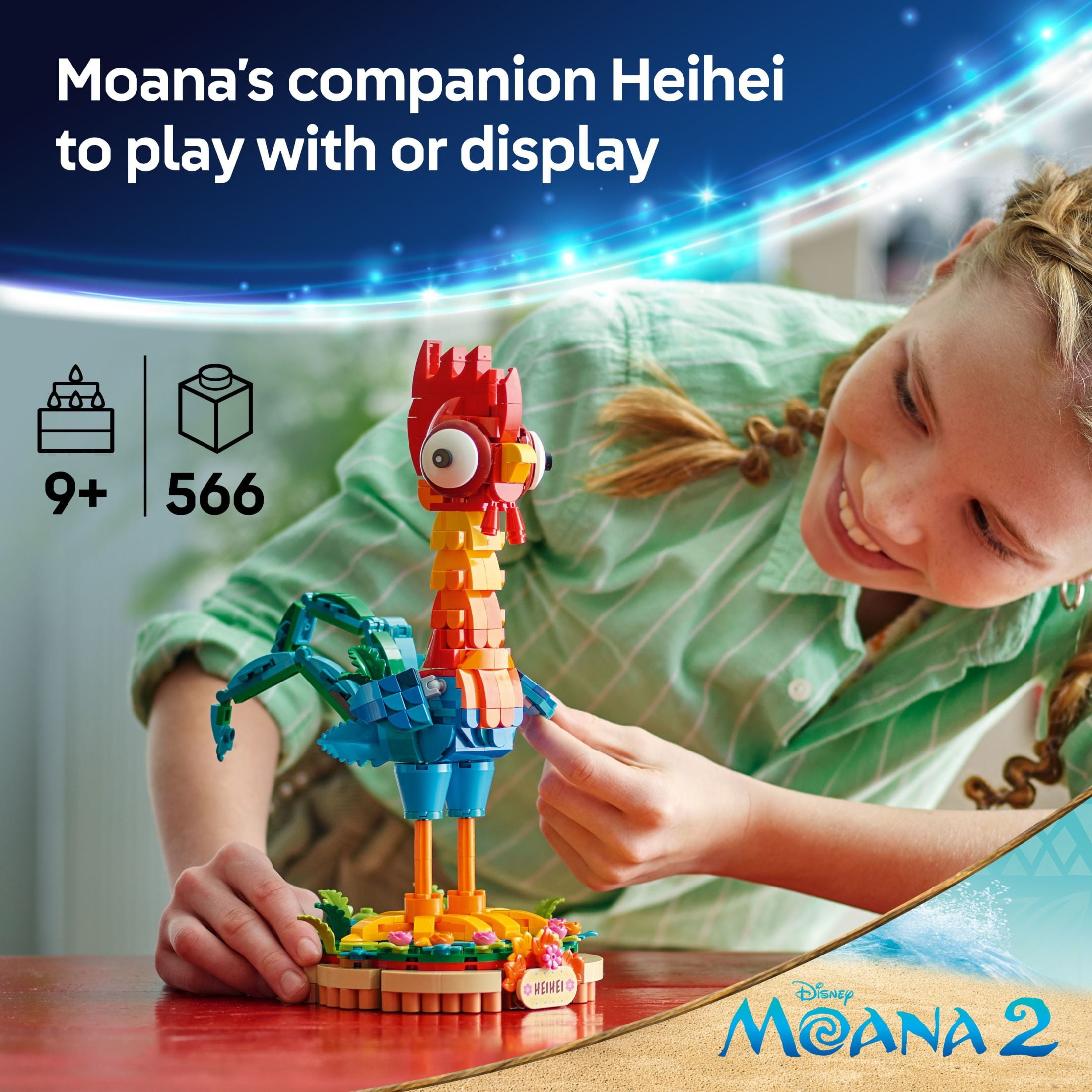 LEGO Disney Moana 2 Heihei  Building Toy for Kids, Girls & Boys, Ages 9+  Moana & Disney Toy for Fan(图4)