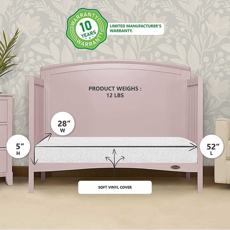 Dream On Me Twilight 5" Crib Mattress, Waterproof photo 6
