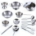 thumbnail image 4 of 16 Pcs Set Kids Play House Kitchen Toys Cookware Cooking Utensils Pots Pans Gift, 4 of 5