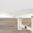 thumbnail image 6 of Sunny Designs Marina Farmhouse Mahogany Wood Extension Table in White Sand, 6 of 6