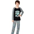thumbnail image 4 of Tebbis Pajamas For Big Boys Games Black & Gray Long Sleeves 2-Piece PJs Set Children Soft Sleepwear Size 14, 4 of 7