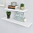 thumbnail image 4 of WELLAND 24 Inch Simons Floating Shelf Ledge Wall Mounted Shelves Display Rack, 24"L x 7 3/4"D x 1 1/4"T, White, 4 of 6