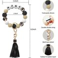 thumbnail image 2 of Key Ring Bracelet Wristlet Keychain: Silicone Beaded Bangle Chains, 2 of 5
