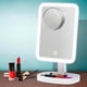 Fantasia 15x Magnification Makeup Mirror - 13cm Diameter, Suction Cup Mount, White