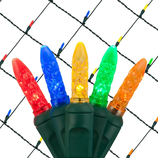 Wintergreen Lighting 4' x 6' Multi Color LED Outdoor Christmas Net