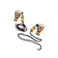 thumbnail image 1 of facefd Mini Batteur Classique en Bois Djembe Percussion Tambour à Main Africain Pendentif B, 1 of 9