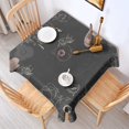 thumbnail image 2 of Floral Square Tablecloth 60x60in(152x152cm) – Waterproof Polyester Printed Table Cover, Wrinkle Resistant & Washable for Kitchen Dining Picnic Party Decor, Thanksgiving,Christmas, Spring,Flower, 2 of 6