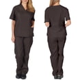 thumbnail image 3 of Conjunto De Uniforme Salón De Belleza Ropa De Trabajo De Enfermería Exfoliantes Bata De Laboratorio Hombres Y Mujeres Tops De Manga Corta + Pantalonespangjing, 3 of 4