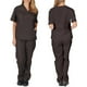 thumbnail image 3 of Conjunto De Uniforme Salón De Belleza Ropa De Trabajo De Enfermería Exfoliantes Bata De Laboratorio Hombres Y Mujeres Tops De Manga Corta + Pantalonespangjing, 3 of 4