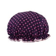 thumbnail image 3 of Xoxingysm Bathroom Supplies Shower Cap 3Pcs,Night Satin Sleep Hair Sleeping Pack Hat Bonnet Wide Salon 3 Soft Cap Bathroom Products, 3 of 9