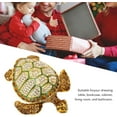 thumbnail image 3 of XYCCA Jewelry Box, 9.3x7.5x2.2cm Tortoise Trinket Box Embedded Rhinestone Zinc Alloy Bright Colors Multi Purpose Bejeweled Box for Home Dressing Table-0625, 3 of 5