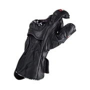 LS2 USA Men's Swift Perforated Leather Full-Finger Motorcycle Gloves - Black (L)