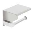 thumbnail image 1 of Toilet Paper Holder - Contemporary, Includes Storage Shelf, Stainless Steel, 1 of 5
