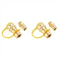 thumbnail image 1 of 2X 1/2 Inch Solid Brass Gas Propane Quick Connect Disconnect Fitting Connector Adapter,2 Set * Gas Quick Connect Kit,gold, 1 of 7
