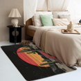 thumbnail image 3 of Cactus Rugs for Bedroom - 4x5 Rug - Cactus Rug - Cacti Tropical Plant Area Rug - Western Desert Sunset Rugs - Wild West Carpet, 3 of 7