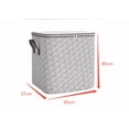 thumbnail image 3 of Dyegold Zipper Storage Bag Large Quilt Clothes Organizer Non-Woven Foldable with Sturdy Handles for Moving 80-180 Liter Capacity, 3 of 5