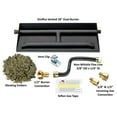 thumbnail image 2 of 18" Heavy Duty Dual Row Gas Burner with Connection Kit for Vented NG Gas Fireplace, 2 of 10