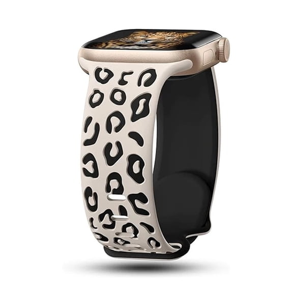 RoseOcean Engraved Silicone Sport Band for Apple Watch Ultra 2 49mm 46mm 45mm 44mm Series 10 9 8 7 6 SE