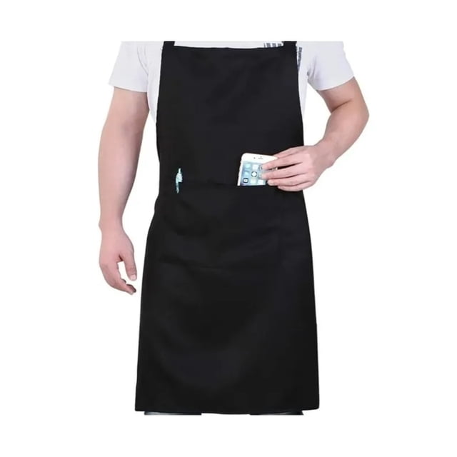 Delantal Kitchen Gastronomy, unisex, negro