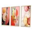 thumbnail image 3 of Designart "Serendipitous Circular Geometric Serenity IV" Modern Geometric Framed Wall Art Set Of 3 - Gold Abstract Frame Canvas Set For Living Room Decor, 3 of 6