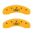 thumbnail image 5 of MGP 4 Caliper Covers Engraved Front & Rear Oval logo/Ford Yellow finish black ch Fits select: 2019 FORD F150 SUPERCREW, 2016-2018 FORD F150, 5 of 6