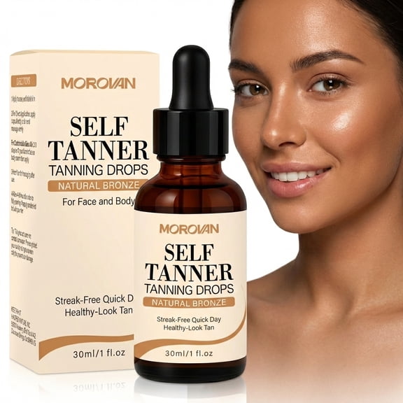 Self Tanner Drops Customizable Face Tanning Serum Natural Glow Skincare for Women 1 fl oz