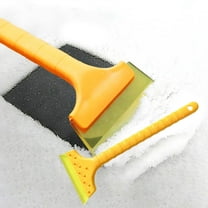 Nkmbld Portable Snow Shovel for Car, Winter Scraper with Long Handle, Emergency Snow Plow with Ergonomic Foam Grip, Snow Scraper for Cars, Trucks, SUVs, Vehicle