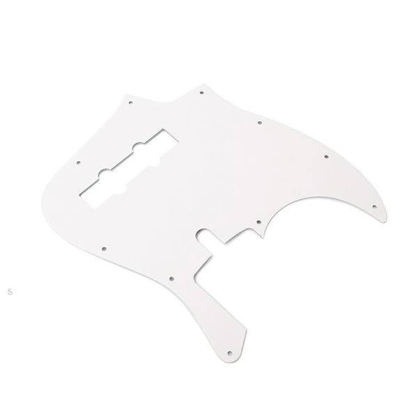 Greeniant Guitarra 1 capa 10 agujeros Pick Guard Musical blanco negro capa única placa antiarañazos protector golpeador cojín JB Bass Accesorios para instrumentos musicales Greeniant OD028190-00