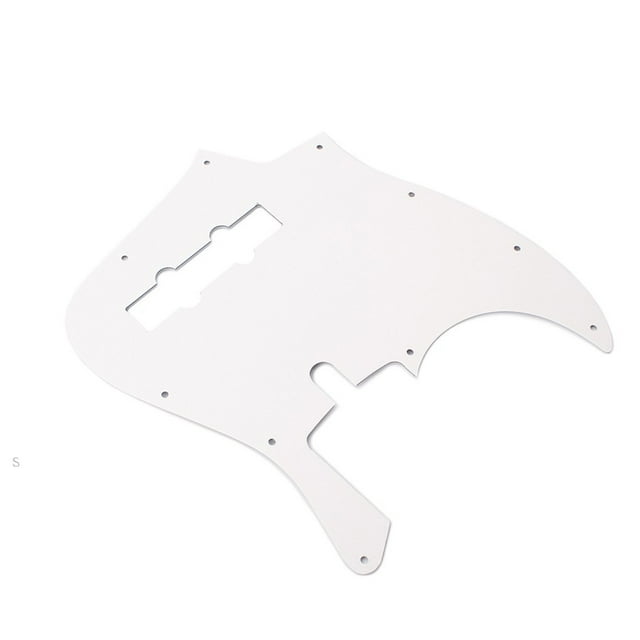 Greeniant Guitarra 1 capa 10 agujeros Pick Guard Musical blanco negro capa única placa antiarañazos protector golpeador cojín JB Bass Accesorios para instrumentos musicales Greeniant OD028190-00