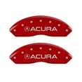 thumbnail image 2 of MGP 4 Caliper Covers Engraved Front & Rear Acura Red finish silver ch Fits select: 2009-2013 ACURA TL, 2014 ACURA TL SE, 2 of 6
