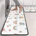 thumbnail image 2 of Kitchen Rugs Sets Of 2,White Fairy Castle Pattern Anti Fatigue Kitchen Mat Rugs Non Slip Washable,Decorative Kitchen Floor Mats for Kitchen,Sink,Laundry,17"x47"+17"x47", 2 of 5