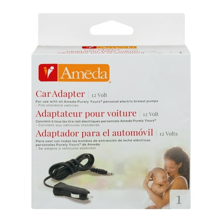 Ameda Car Adapter For All Ameda Purely Yours Personal Electric Breast Pumps, 1.0