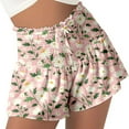thumbnail image 2 of Honeeladyy Clearance under 5$ Women Shorts for Women Drawstring Shorts Casual Summer Flowy High Waisted Spors Shorts Quick Dry Cute Printed Beach Short Pants, 2 of 6