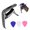 Black, variant on Heavy Duty 3-in-1 Zinc Alloy Guitar Capo featuring Integrated Bridge Pin Puller & Quick-Access Pick Slot for Acoustic, Electric, Folk and Bass Guitars (Silver) - 3.4 in / 8.6 cm