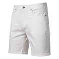 thumbnail image 7 of Dolkfu Work Mens Shorts Casual Slim Fit Cargo Shorts Athletic Zipper Elastic Waist Mens 5 Inch Inseam Shorts 36, 7 of 7