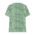 thumbnail image 4 of Birdeem Blouses pour Femmes T-Shirt à Manches Courtes Imprimé Décontracté Col Rond Ample, 4 of 9