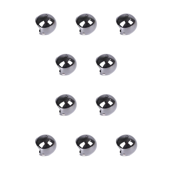 Methold Casco Suministros para mascotas Loros Sombreros Sombreros Disfraces Accesorios Casco protector Aves de corral Pollo Pájaro negro negro brillante 10piezas