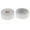 White S, variant on Milaget 2Pcs Worm Dish Mini Reptile Ceramics ( White 5x2cm ) White S