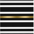 thumbnail image 4 of Black White and Gold Stripes Soft Tablecloth Square Dinng Table Covers for Kitchen & Table Linens 60" x 60", 4 of 8