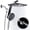 Silver, variant on INAVAMZ 12 inch Rain Shower Head and Handheld Combo, High Pressure Shower, 3+8+1 Spray Modes, Magnetic Dock, Power Jet, Anti-Clog Nozzles, 60" Hose, Black
