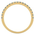 thumbnail image 5 of 0.57 ct Brilliant Round Cut Synthetic Moissanite 14k Yellow Gold Stackable Band SZ 4.5, 5 of 6