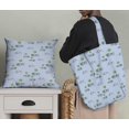 thumbnail image 5 of Soimoi Blue Rayon Fabric Tree & Rhinoceros Animal Print Fabric by Yard 42 Inch Wide, 5 of 5
