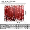 thumbnail image 2 of Christmas Curtains,Winter Snowflake Red Background New Year Christmas Holiday Bedroom Living Room Blackout Decorative Curtains 42" W X 54" L, 2 of 6